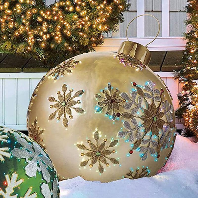 Aufblasbare Weihnachtskugel für den Außenbereich