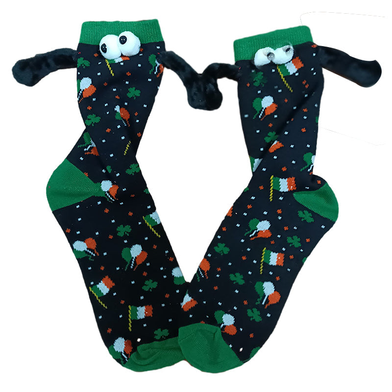 Paar Liebe Magnet hält Hände Socken