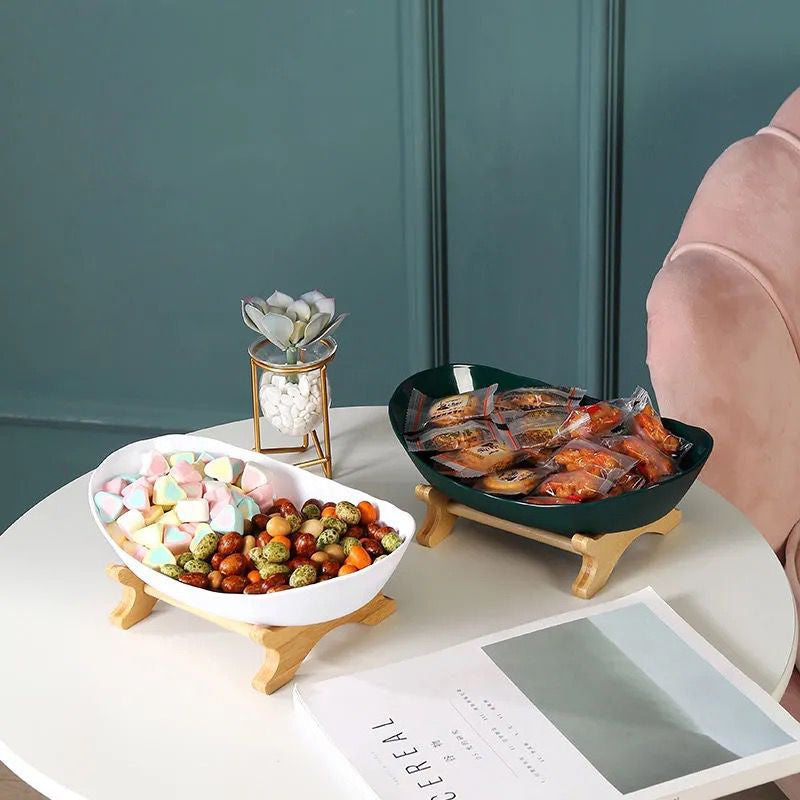 Moderner Minimalistischer Snack- & Obstteller aus Kunststoff
