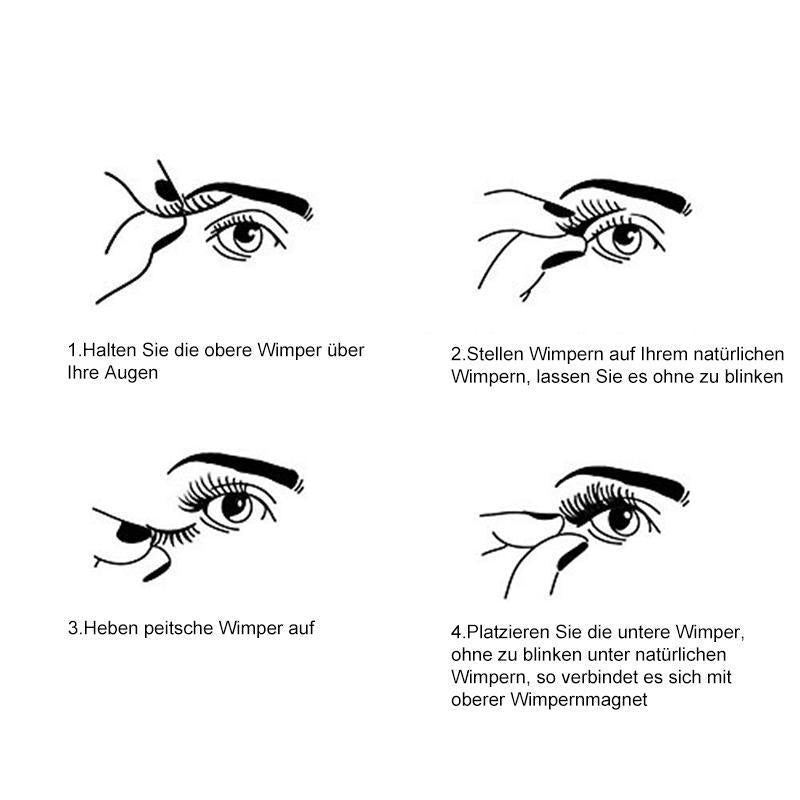 3D Quantenmagnetisches Wimpernset