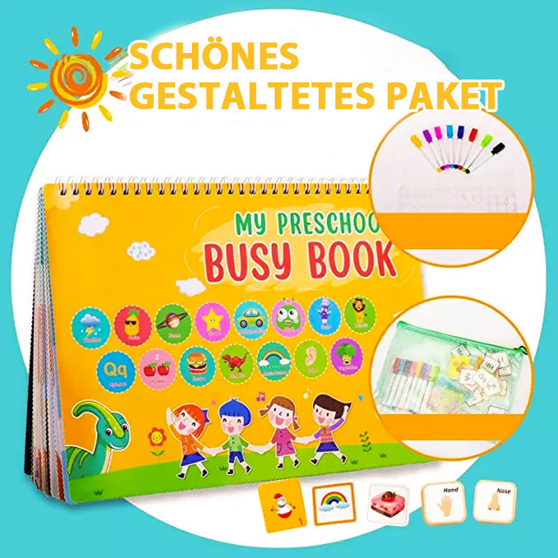 💖Weihnachtsverkauf 💖Montessori beschäftigtes Buch für Kleinkinder