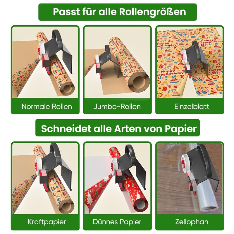 Geschenkpapier-Schneider- und Spenderset