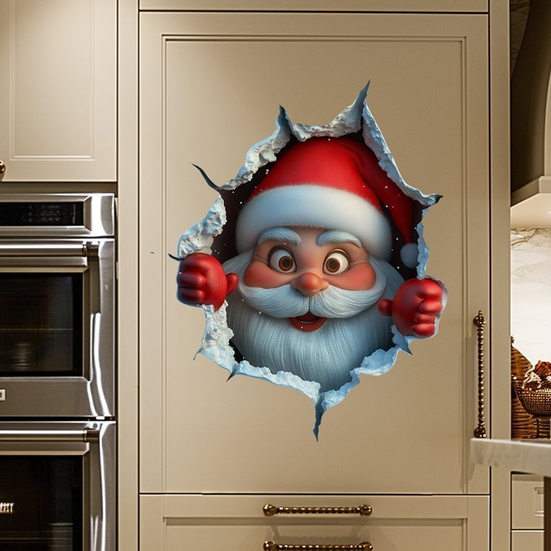 Weihnachtsmann-Wandtattoo-Set