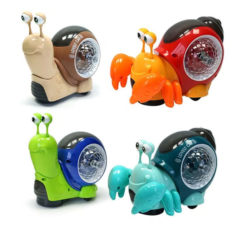 Elektrisch leuchtende Spielzeugschnecke