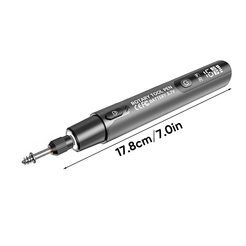 Mini-Elektro-Rotationswerkzeug-Set mit LED-Licht und Digitalanzeige