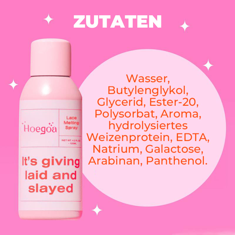 Ascheschmelzendes Spray für Spitzenperücken