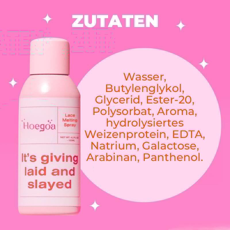 Ascheschmelzendes Spray für Spitzenperücken