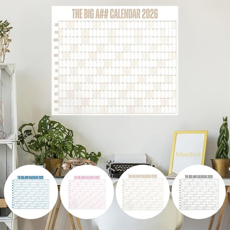 Großformatiger Wandkalender
