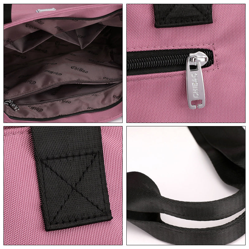 👜👜Vielseitige einfache einfarbige Nylonhandtasche mit großer Kapazität