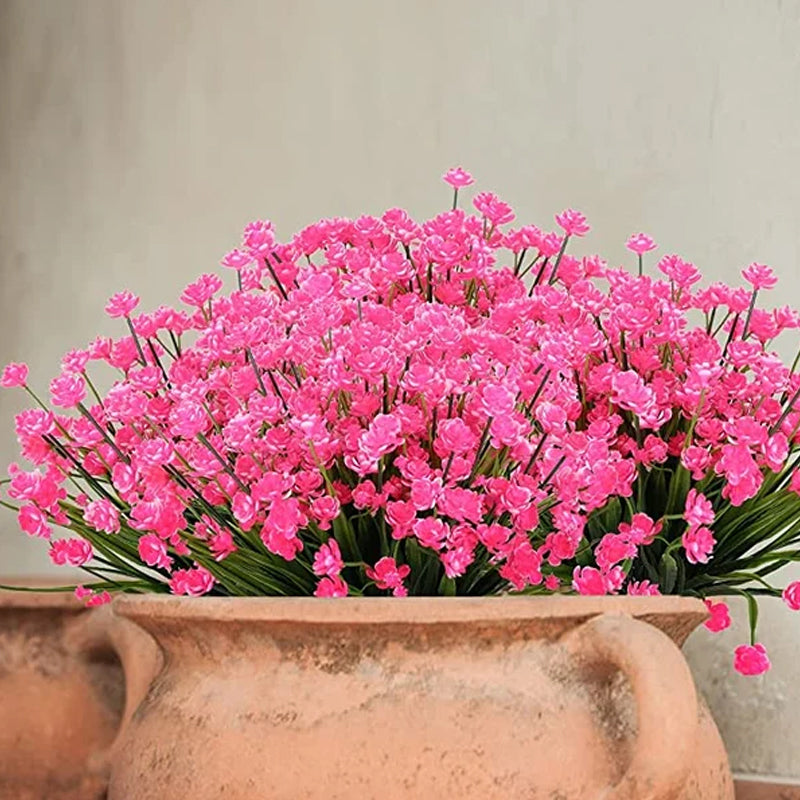 Künstliche Blumen im Freien, 2 Sträuße