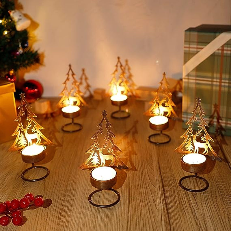 Metall Weihnachtsbaum Kerzenhalter