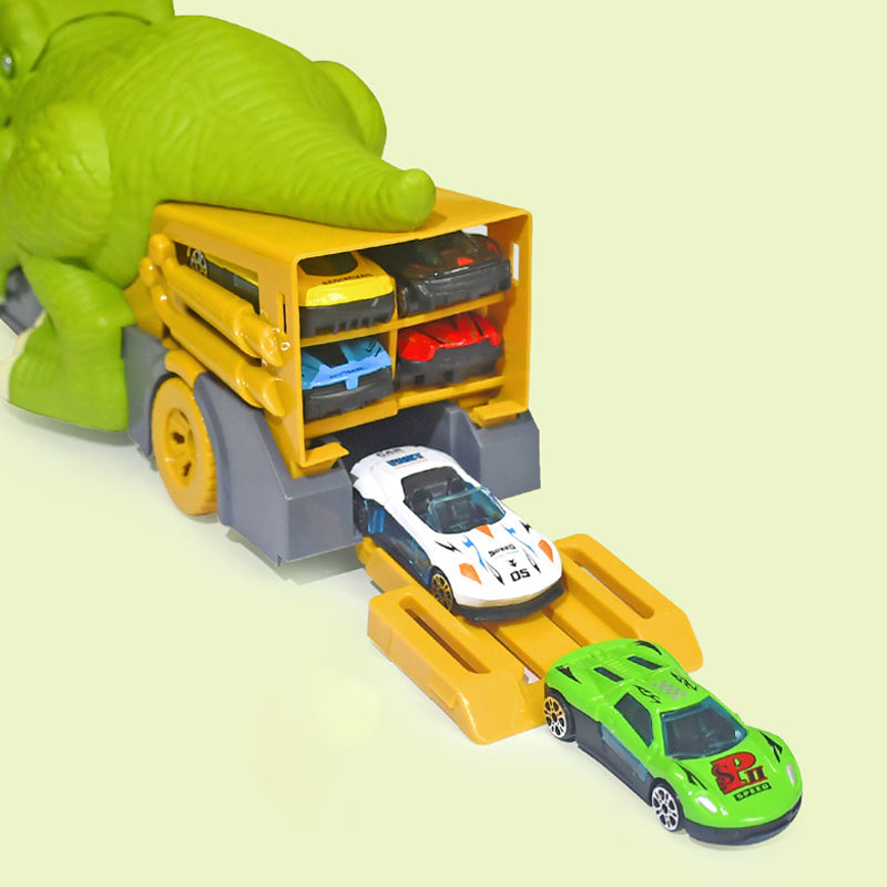 Dinosaurier Verschlingender Lastwagen