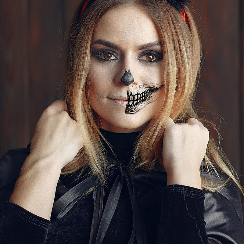 Halloween Streich lustiger temporärer Tattoo-Aufkleber(10 Stück)