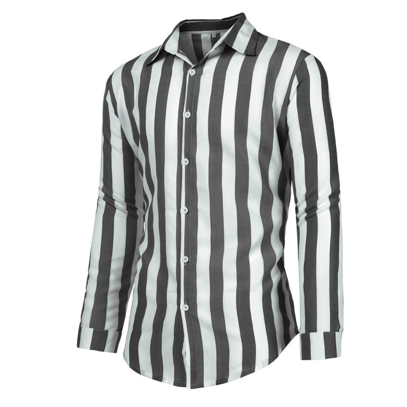 Gestreiftes Frühlingshemd für Herren