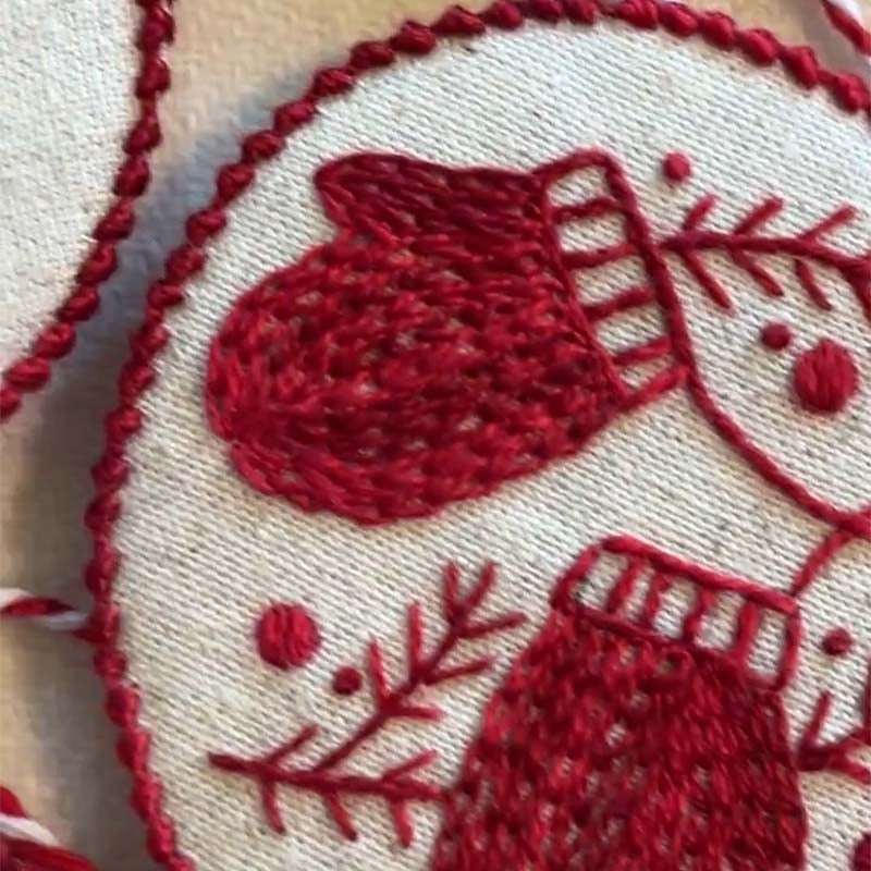 Handstickerei-Set für Weihnachtsschmuck