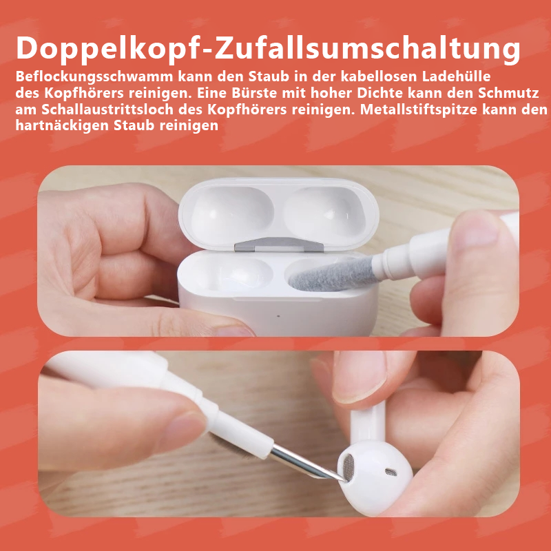5 in 1 Reinigung Softbürste für Computertastatur & Kopfhörer
