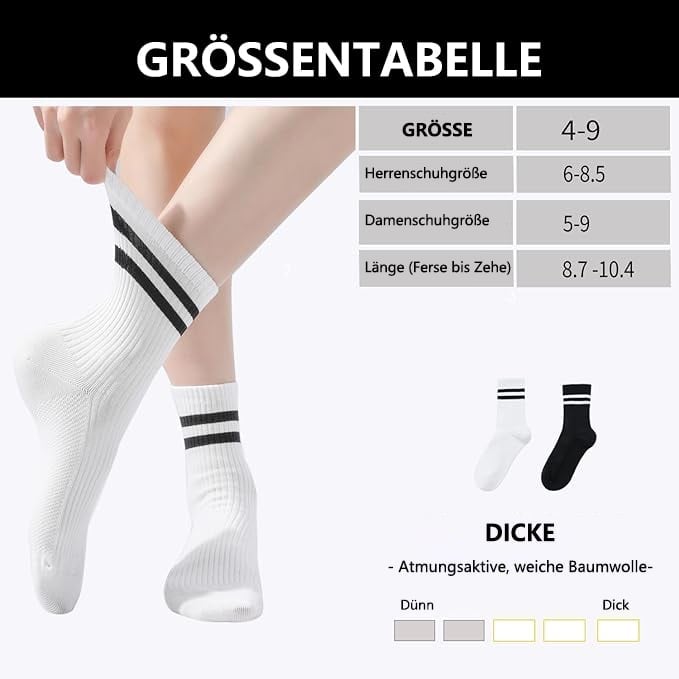 Gestreifte Retro-Socken