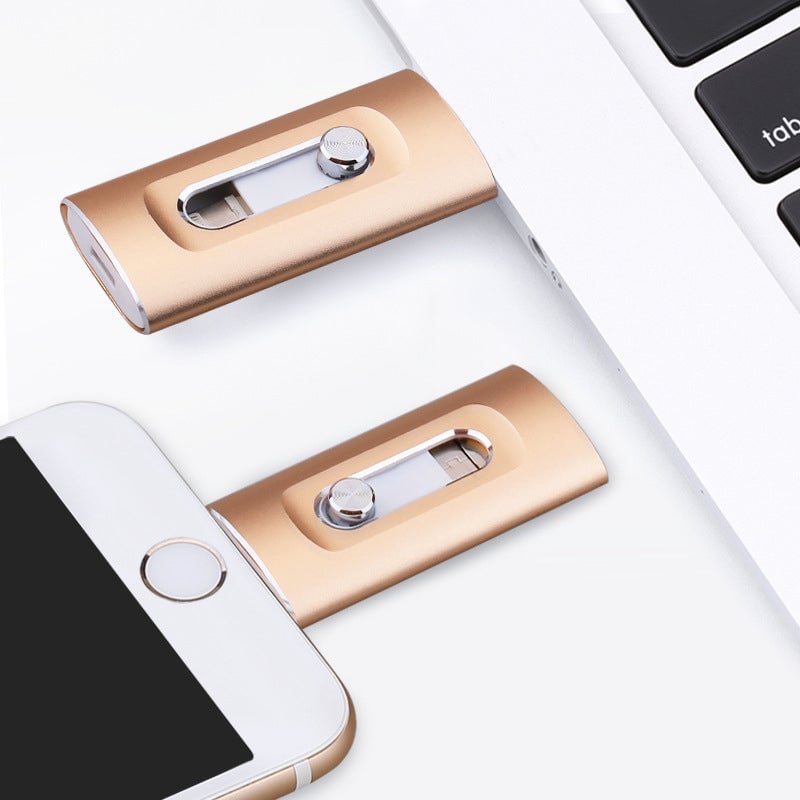 3-in-1 USB-Stick mit hoher Kapazität und Fingerabdruckschutz