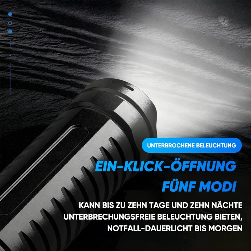 Multifunktionale Weiße Laser-Taschenlampe mit Teleskop-Zoom