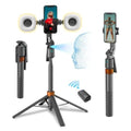 360° Rotatable Selfie Stick Tripod with 2Fill Lights &Auto Face Tracking