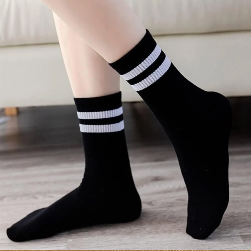 Gestreifte Retro-Socken