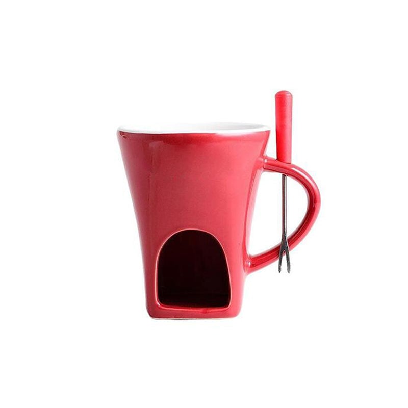 Multifunktionaler Fonduebecher aus Keramik