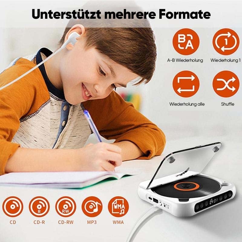 Tragbarer Bluetooth-fähiger CD-Player