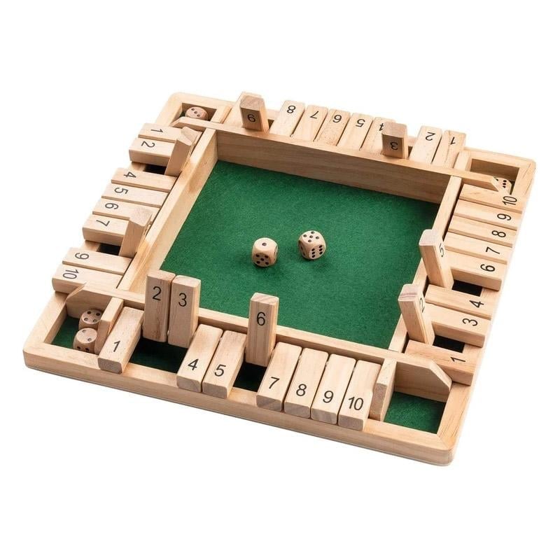 Shut The Box Game – Lustiges Tisch-Mathe-Spiel für Erwachsene und Kinder