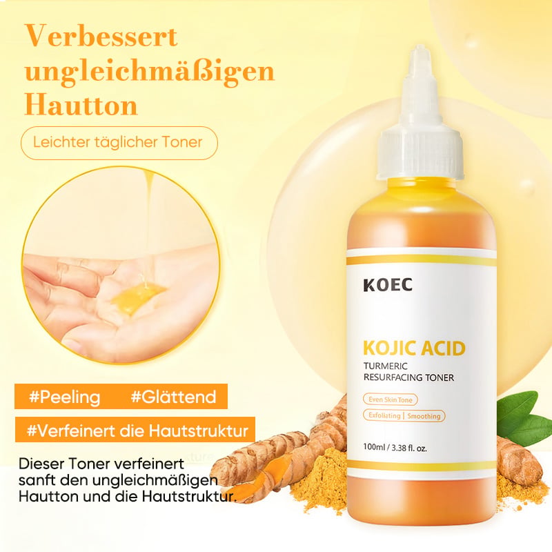 Kojisäure & Kurkuma Toner für Gesicht & Körper