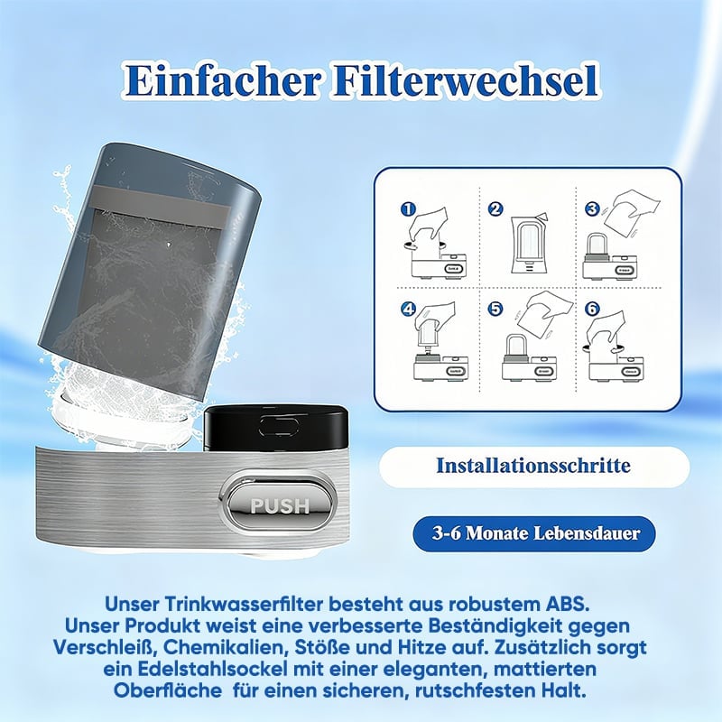 Wasserfilter für den Spültischhahn