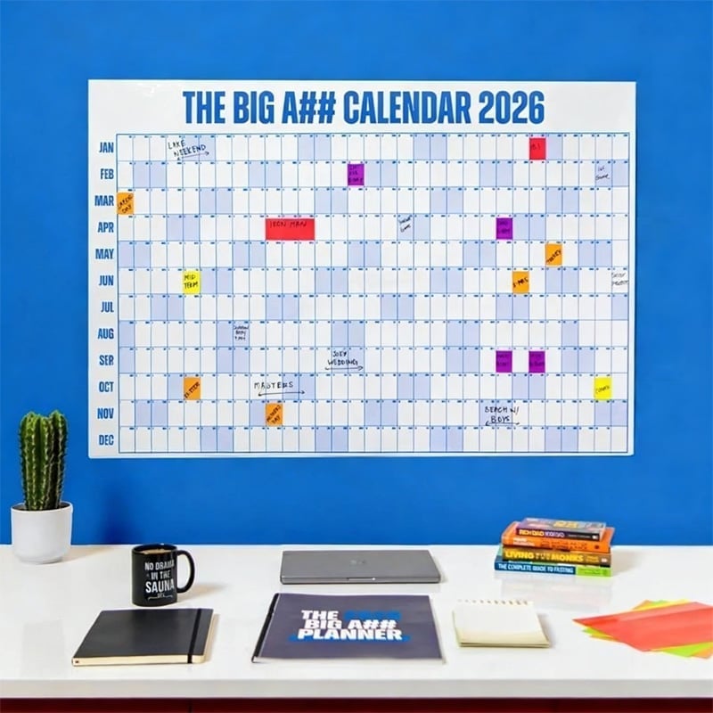 Großformatiger Wandkalender