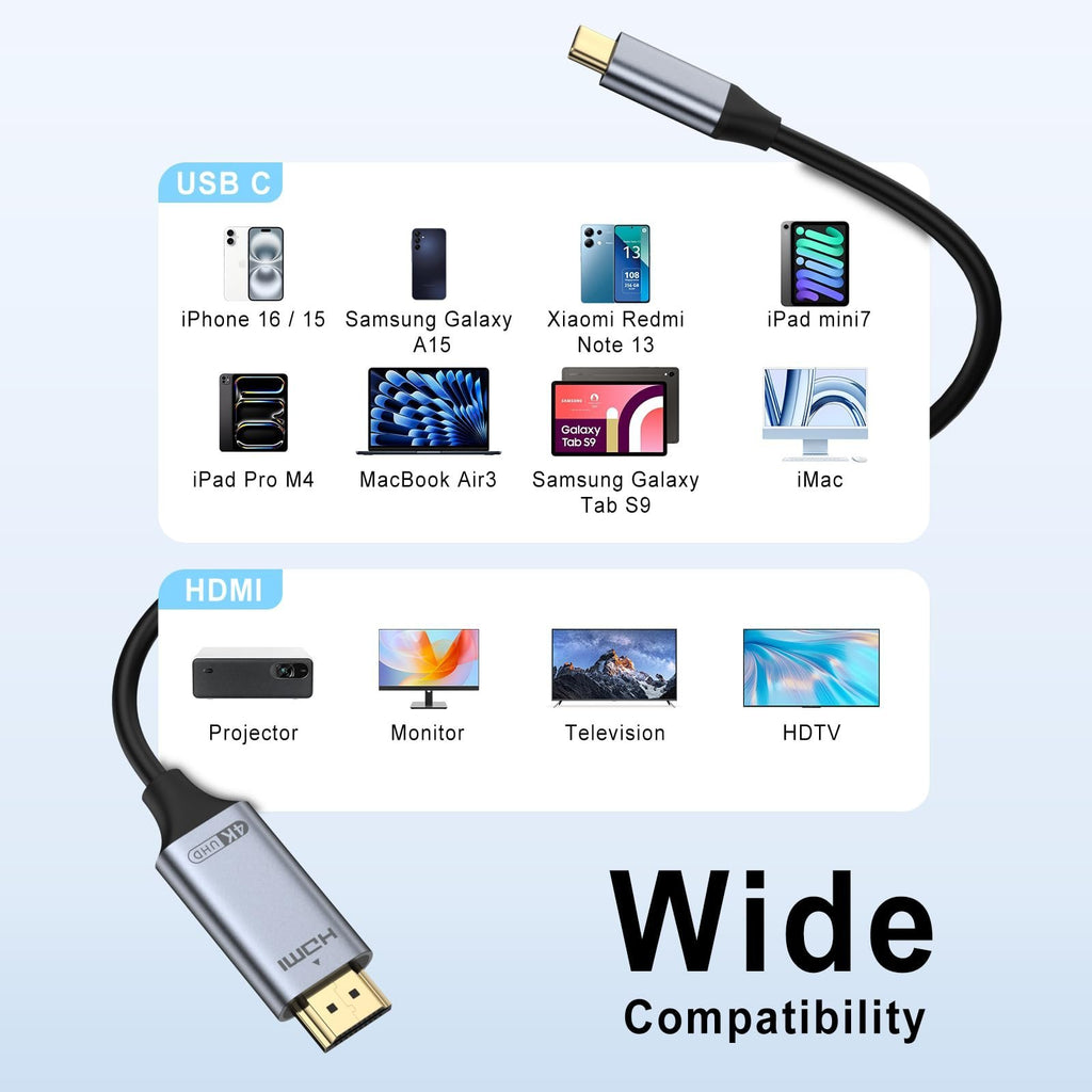 USB-C auf HDMI Kabel 8K 60Hz