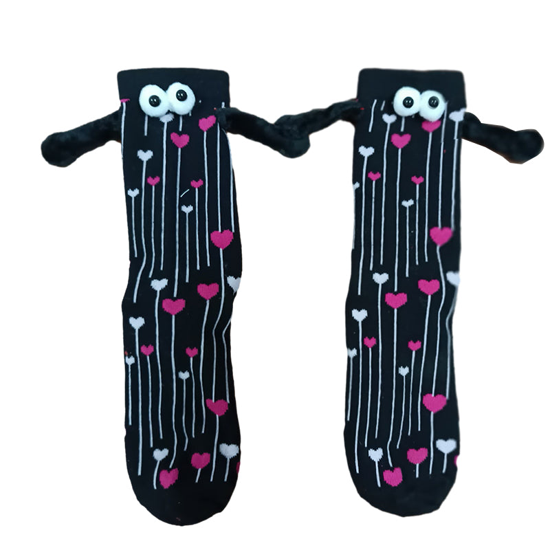 Paar Liebe Magnet hält Hände Socken
