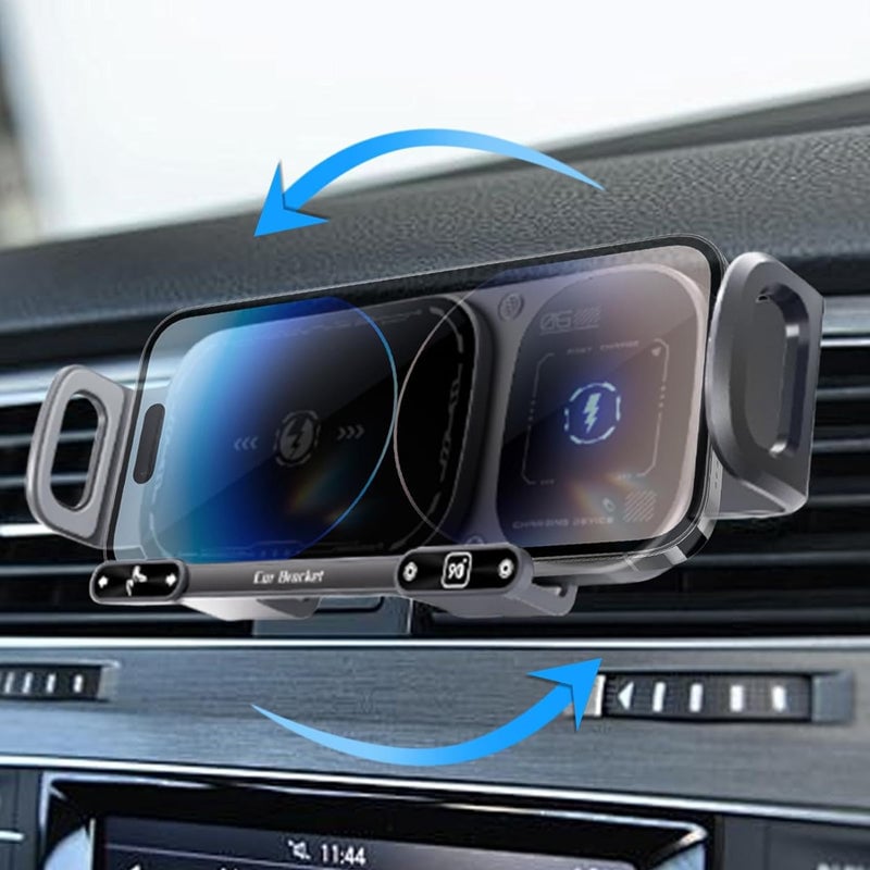 Kabellose Ladehalterung für das Auto mit Drehfunktion