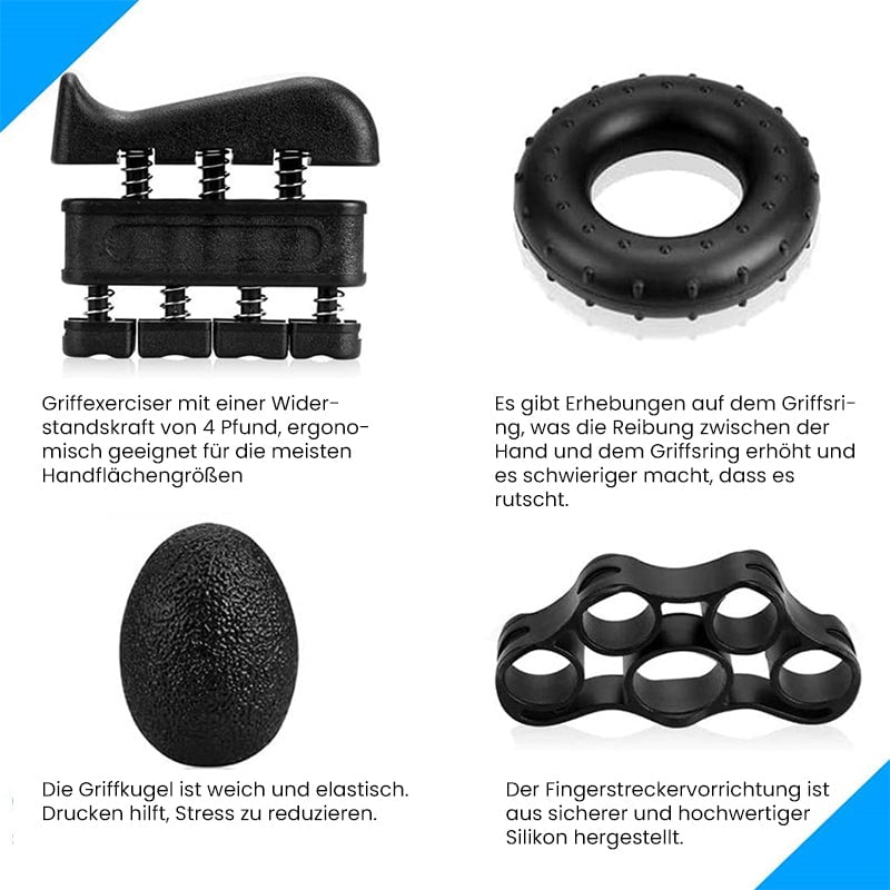 Hand-/Finger-Griff-Trainer-Set (5 Teile)