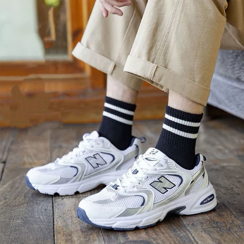 Gestreifte Retro-Socken