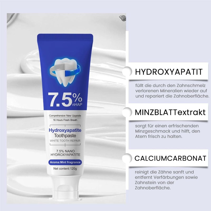 7,5 % Nano-Hydroxylapatit-Zahnpasta