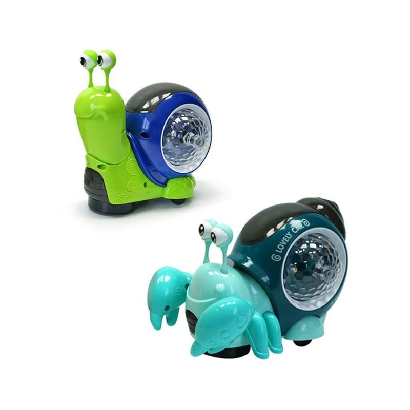 Elektrisch leuchtende Spielzeugschnecke