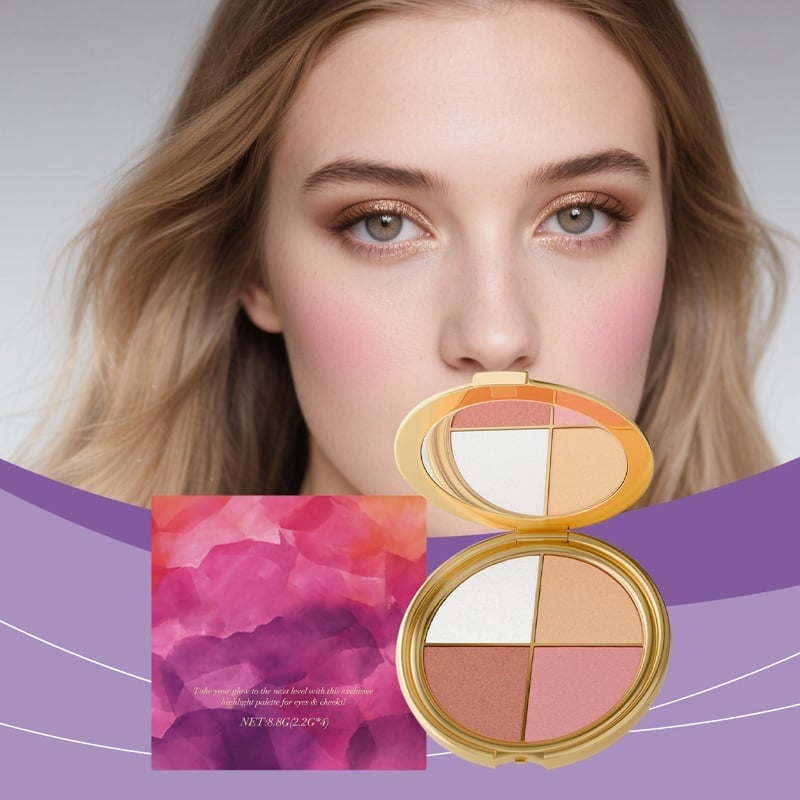 All-in-One Highlighter, Lidschatten & Blush Palette