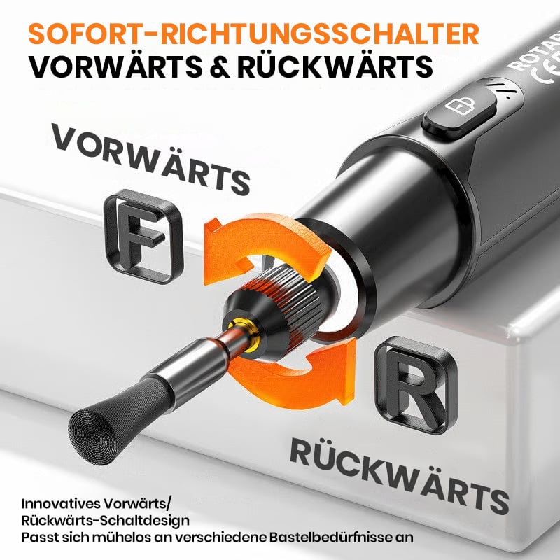 Mini-Elektro-Rotationswerkzeug-Set mit LED-Licht und Digitalanzeige