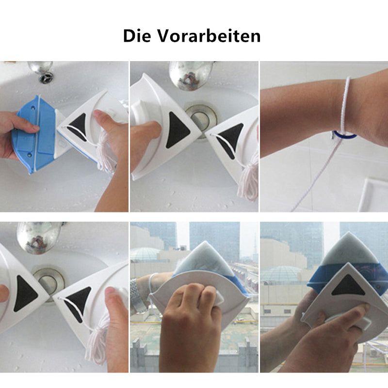 Doppelseitiger magnetischer Fensterreiniger