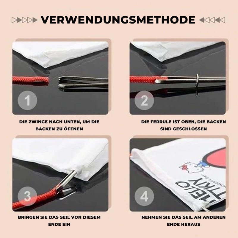 DIY Seilführung Elastische Nadel Nähdienstprogramm