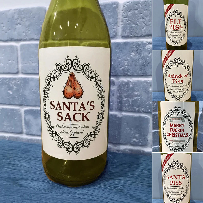🎄Weihnachten lustige Flaschenetiketten