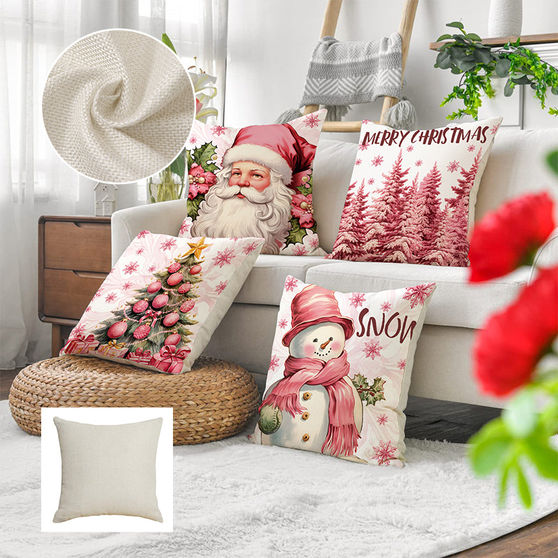 Rosa Weihnachtskissenbezüge – Neue Weihnachtsprodukte für Zuhause