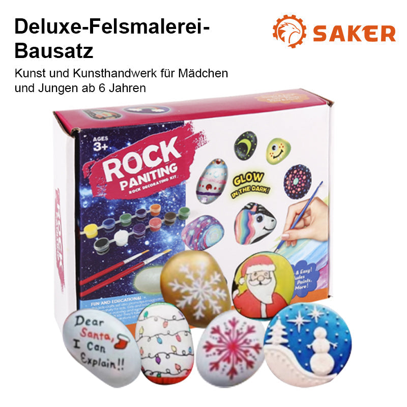 Handgemachtes DIY Buntes Stein-Set