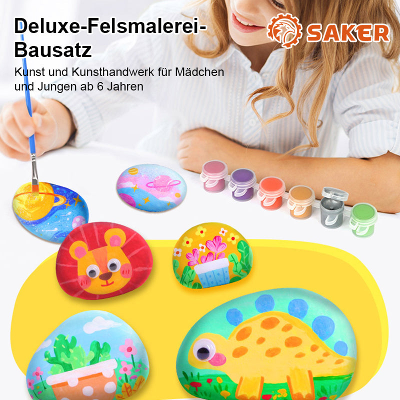 Handgemachtes DIY Buntes Stein-Set