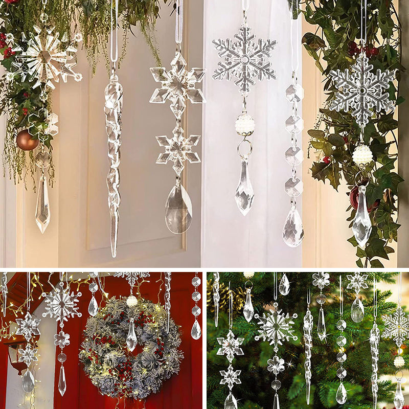 Kristall Weihnachtsschneeflockendekoration