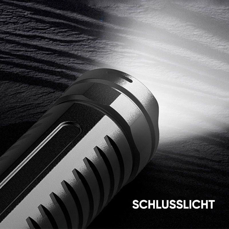 Multifunktionale Weiße Laser-Taschenlampe mit Teleskop-Zoom