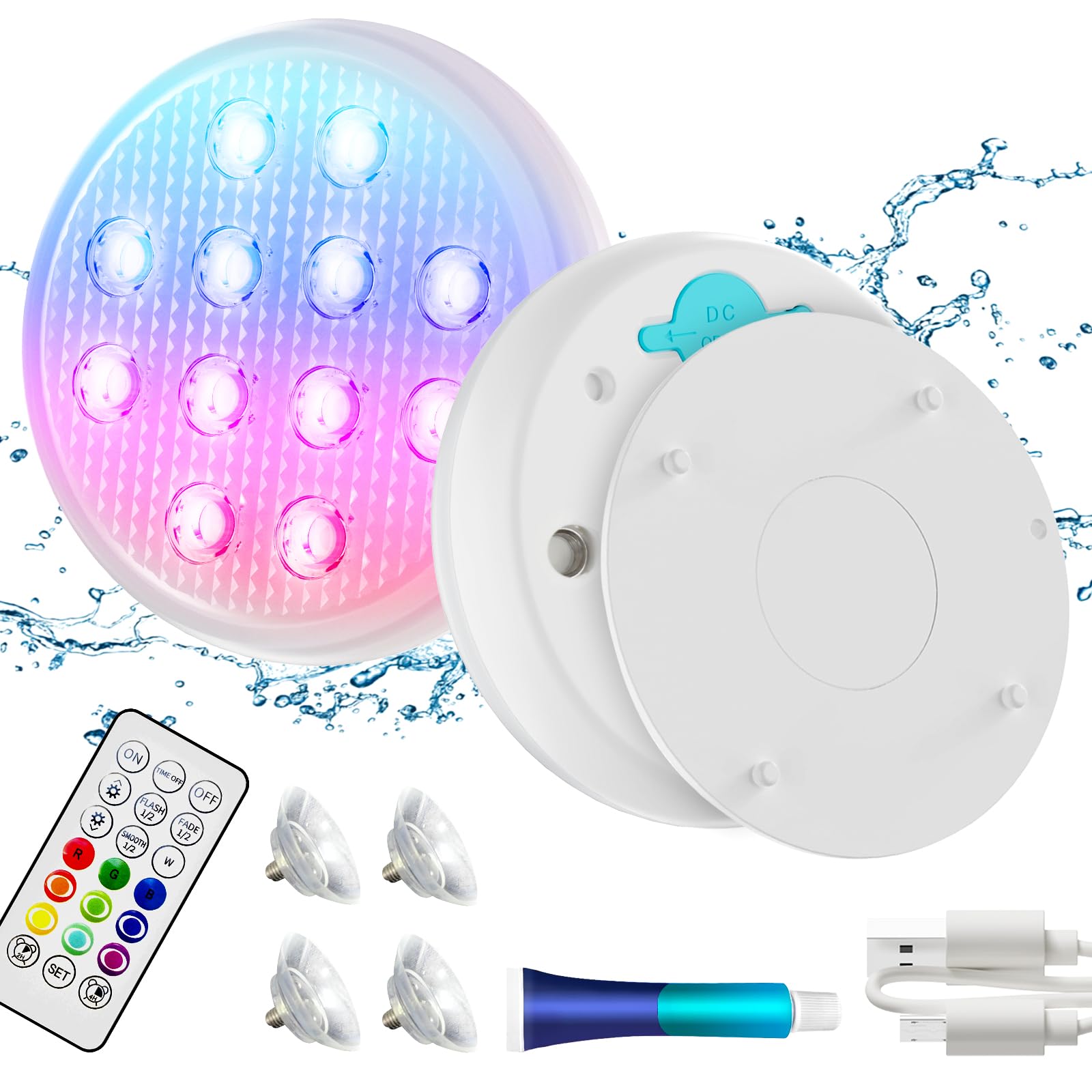 Doppelschichtiges wasserdichtes selbstklebendes LED-Poollicht