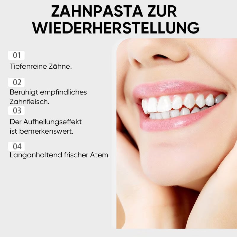 Hydroxylapatit-Zahnpasta zur Reparatur und Aufhellung der Zähne